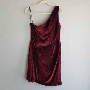 Escada Dress One Shoulder Short Evening Dress